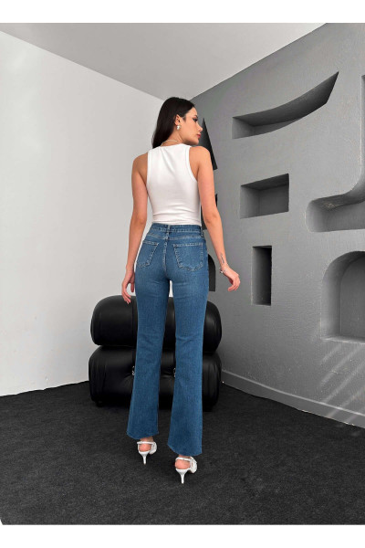 Yüksek Bel Full Length - Stretch Flare Jean Yüksek Bel Full Length - Stretch Flare Jean