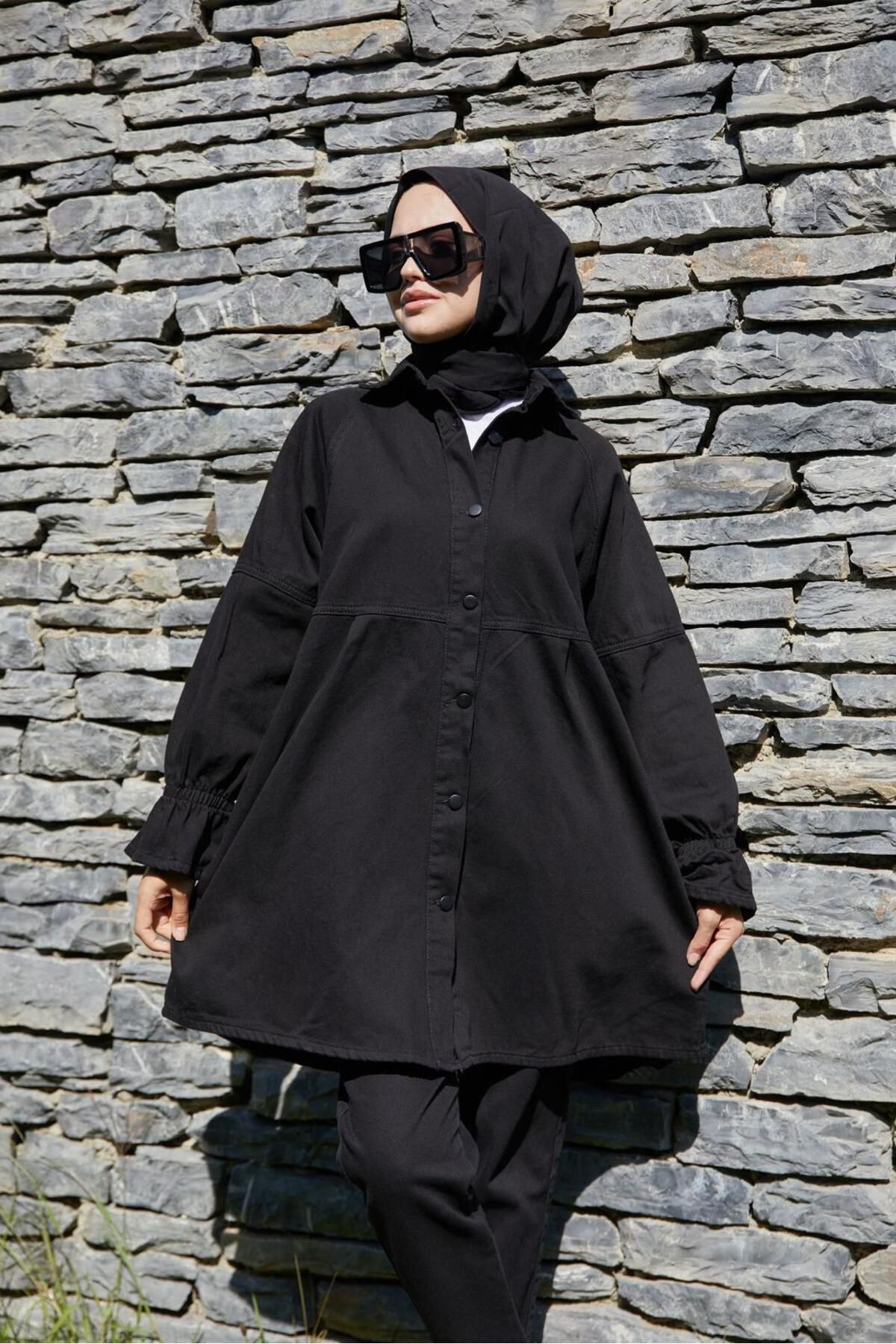 Kadın Oversize Kot Ceket