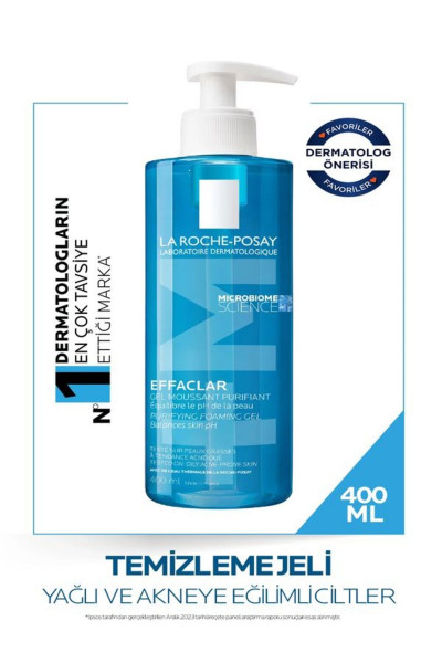 EFFACLAR YÜZ TEMİZLEME JELİ CİLT TEMİZLEYİCİ VE ARINDIRICI JEL-400 m EFFACLAR YÜZ TEMİZLEME JELİ CİLT TEMİZLEYİCİ VE ARINDIRICI JEL-400 m