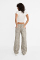 Straight Fit Leopar Desenli Pantolon Straight Fit Leopar Desenli Pantolon