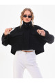 Kısa Gabardin Crop Ceket Kısa Gabardin Crop Ceket