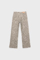 Straight Fit Leopar Desenli Pantolon Straight Fit Leopar Desenli Pantolon