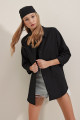 Kadın Siyah Oversize Uzun Basic Gömlek 3900 Kadın Siyah Oversize Uzun Basic Gömlek 3900