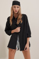 Kadın Siyah Oversize Uzun Basic Gömlek 3900 Kadın Siyah Oversize Uzun Basic Gömlek 3900