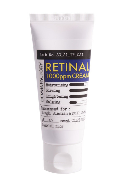 Leke, Skar ve Kırışıklıklarda Etkili Retinal Krem %0.1 Derma Factory 1000 ppm Retinal Cream Leke, Skar ve Kırışıklıklarda Etkili Retinal Krem %0.1 Derma Factory 1000 ppm Retinal Cream
