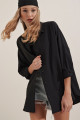 Kadın Siyah Oversize Uzun Basic Gömlek 3900 Kadın Siyah Oversize Uzun Basic Gömlek 3900