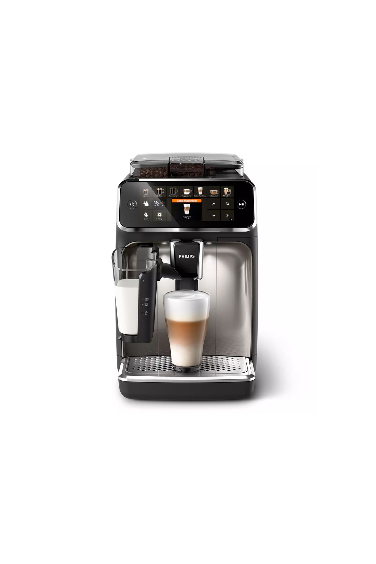 Tam otomatik espresso makineleri Siyah 12 Bardak Taze Çekirdekli Tam otomatik espresso makineleri Siyah 12 Bardak Taze Çekirdekli
