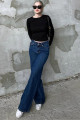 Koyu Mavi Straight Wide Kadın Jean MG1996 Koyu Mavi Straight Wide Kadın Jean MG1996