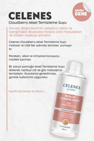 By Sweden Cloudberry Temizleme Suyu 7 Al 6 Öde Ve Pamuk By Sweden Cloudberry Temizleme Suyu 7 Al 6 Öde Ve Pamuk