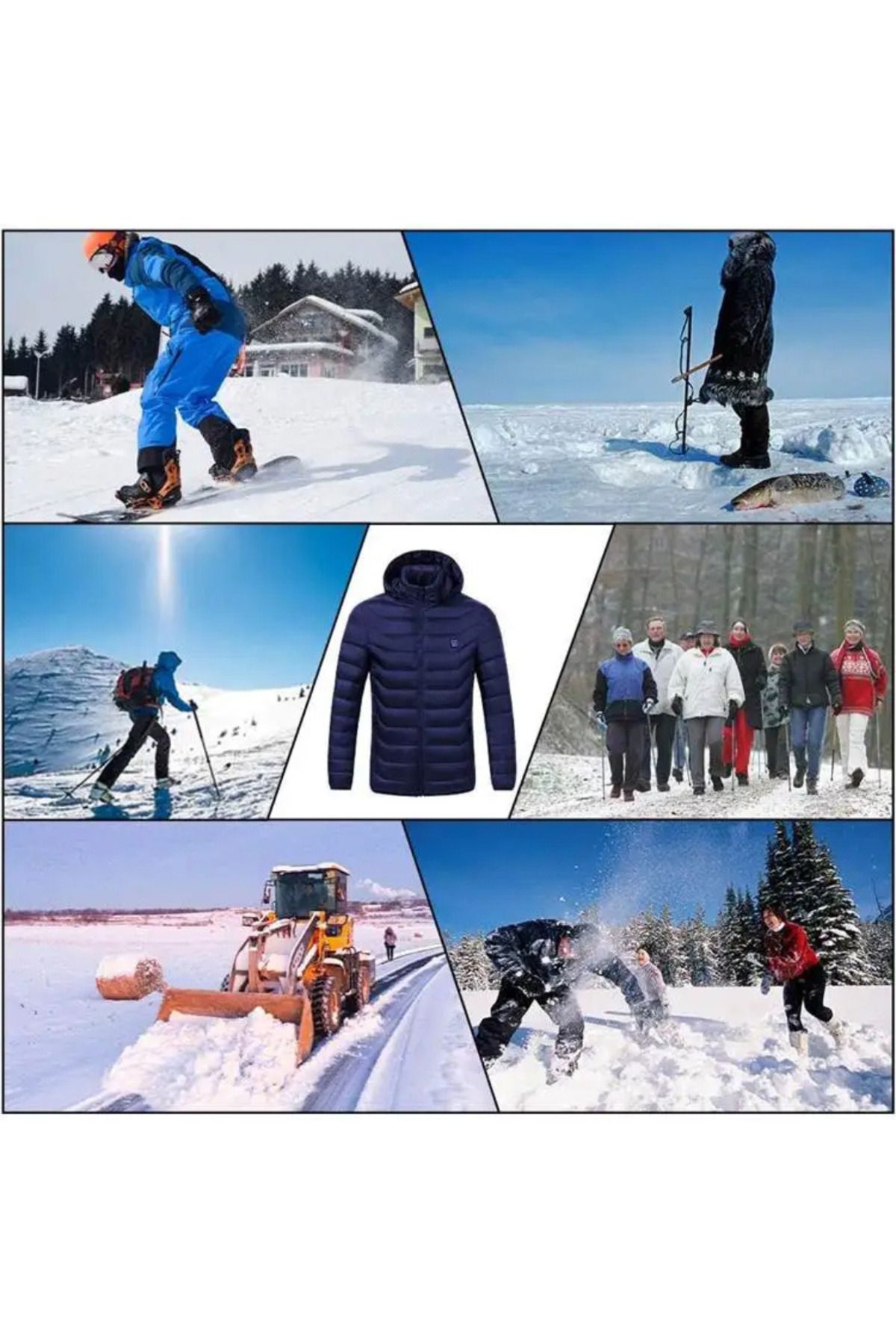 Yeni Erkekler Ve Kadınlar Için Iısıtmalı Ceket Usb Şarjlı Elektrikli Vücut Isıtıc Yeni Erkekler Ve Kadınlar Için Iısıtmalı Ceket Usb Şarjlı Elektrikli Vücut Isıtıc