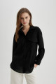 Oversize Fit Cep Detaylı Krinkıl Kumaş Uzun Kollu Gömlek C3165ax24sp Oversize Fit Cep Detaylı Krinkıl Kumaş Uzun Kollu Gömlek C3165ax24sp