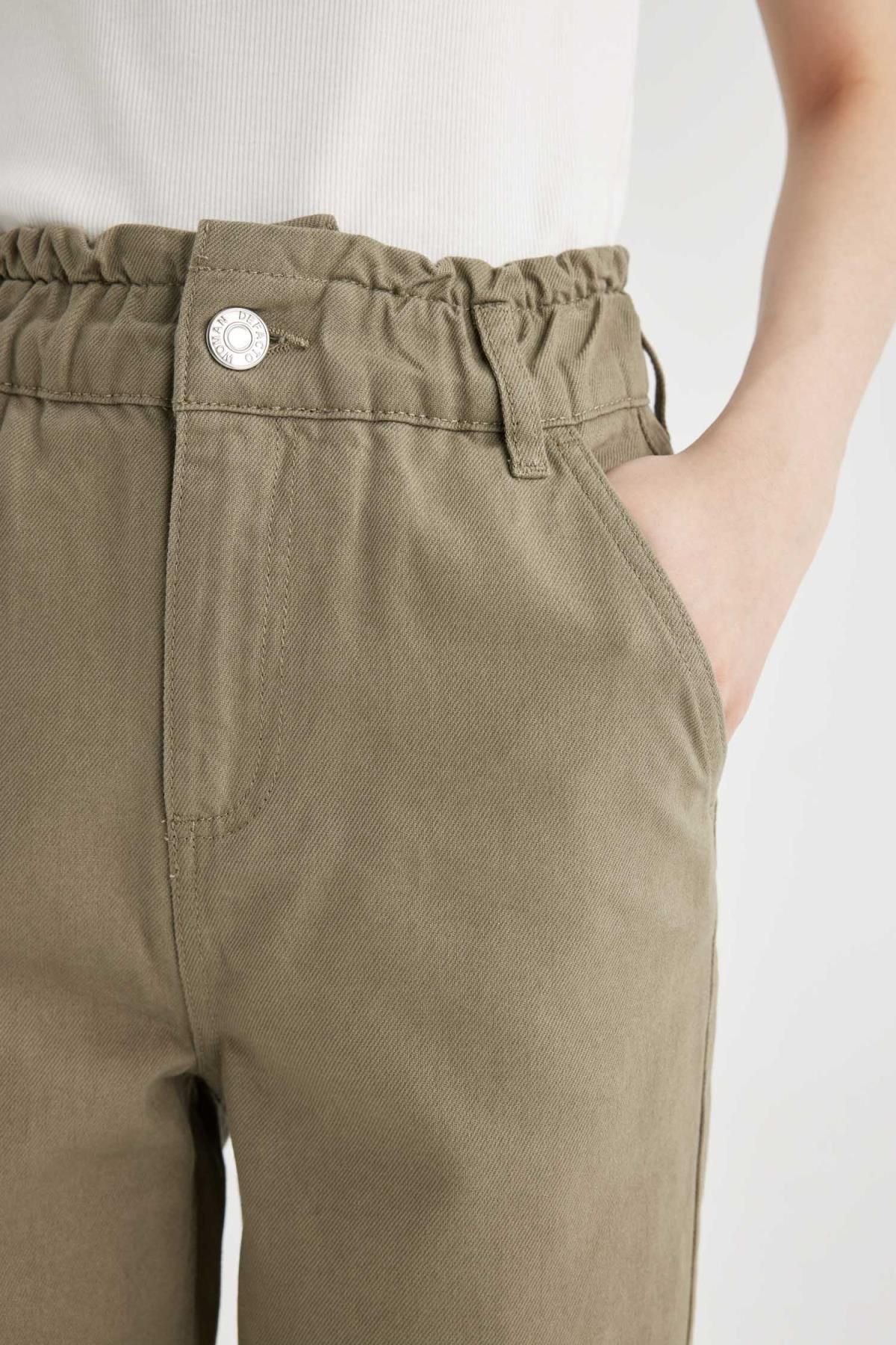 Paperbag Gabardin Pantolon Yüksek Bel Cepli Basic Düz Standart Paça S2790az24sm Paperbag Gabardin Pantolon Yüksek Bel Cepli Basic Düz Standart Paça S2790az24sm