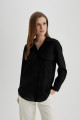 Oversize Fit Cep Detaylı Krinkıl Kumaş Uzun Kollu Gömlek C3165ax24sp Oversize Fit Cep Detaylı Krinkıl Kumaş Uzun Kollu Gömlek C3165ax24sp