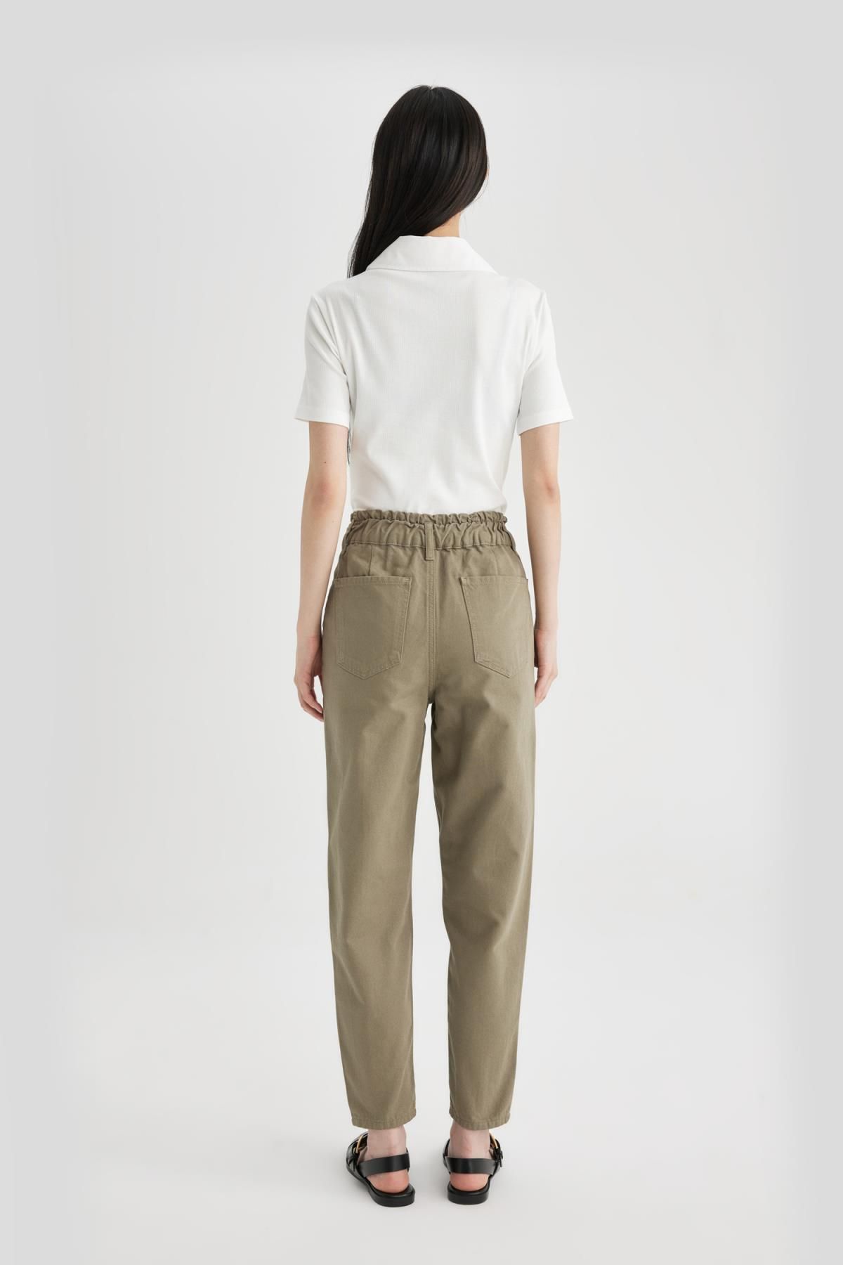 Paperbag Gabardin Pantolon Yüksek Bel Cepli Basic Düz Standart Paça S2790az24sm Paperbag Gabardin Pantolon Yüksek Bel Cepli Basic Düz Standart Paça S2790az24sm