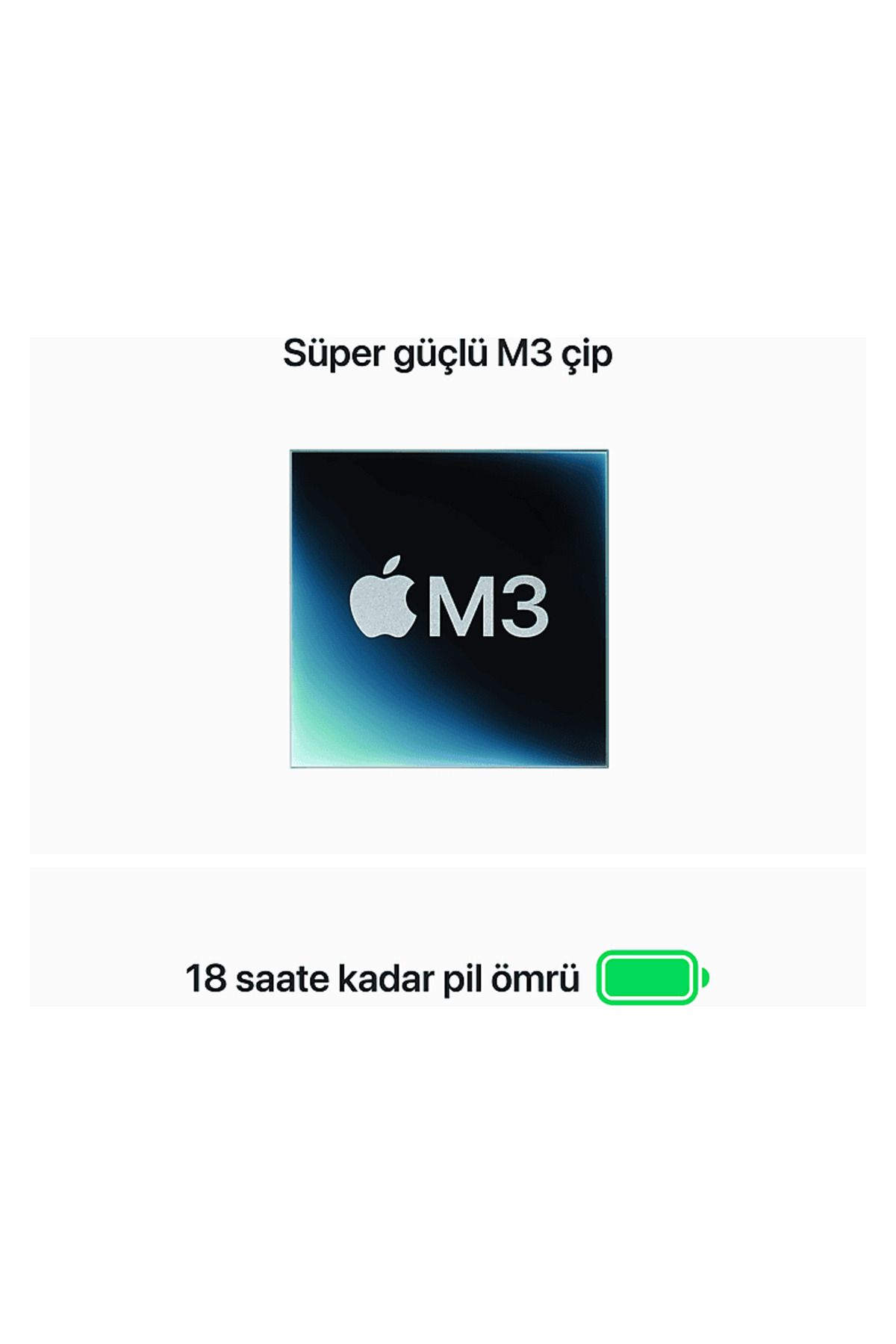 MRYQ3TU/A/Macbook Air/M3/8/512/10/15 inç /Silver MRYQ3TU/A/Macbook Air/M3/8/512/10/15 inç /Silver