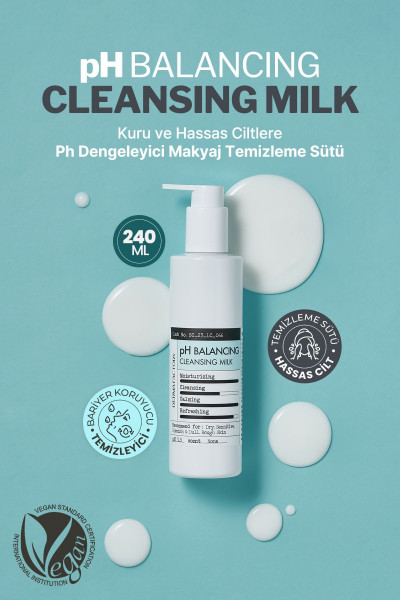 Ph Dengeleyici Nazik Makyaj Temizleme Sütü Derma Factory Ph Balancing Cleansing Milk 240ml Ph Dengeleyici Nazik Makyaj Temizleme Sütü Derma Factory Ph Balancing Cleansing Milk 240ml
