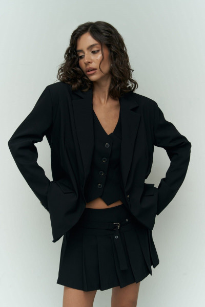 Mai Collection Pietro Yelekli Siyah Blazer