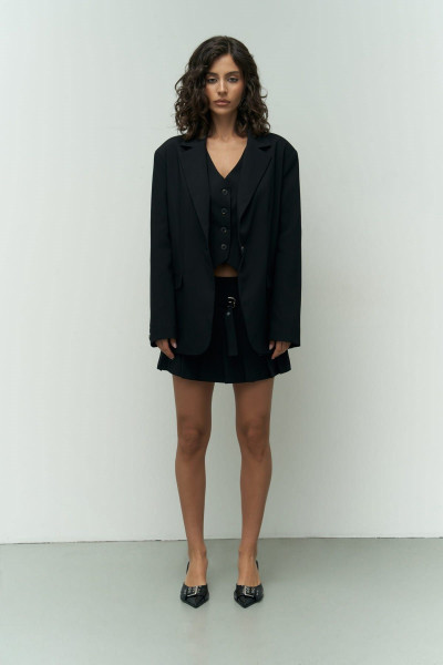 Mai Collection Pietro Yelekli Siyah Blazer Mai Collection Pietro Yelekli Siyah Blazer