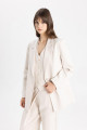 Relax Fit Ceket Yaka Keten Karışımlı Blazer Ceket C4342AX24SP Relax Fit Ceket Yaka Keten Karışımlı Blazer Ceket C4342AX24SP
