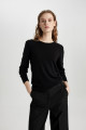 Regular Fit Yumuşak Dokulu Bisiklet Yaka Basic Düz Triko Kazak F7091az24wn Regular Fit Yumuşak Dokulu Bisiklet Yaka Basic Düz Triko Kazak F7091az24wn