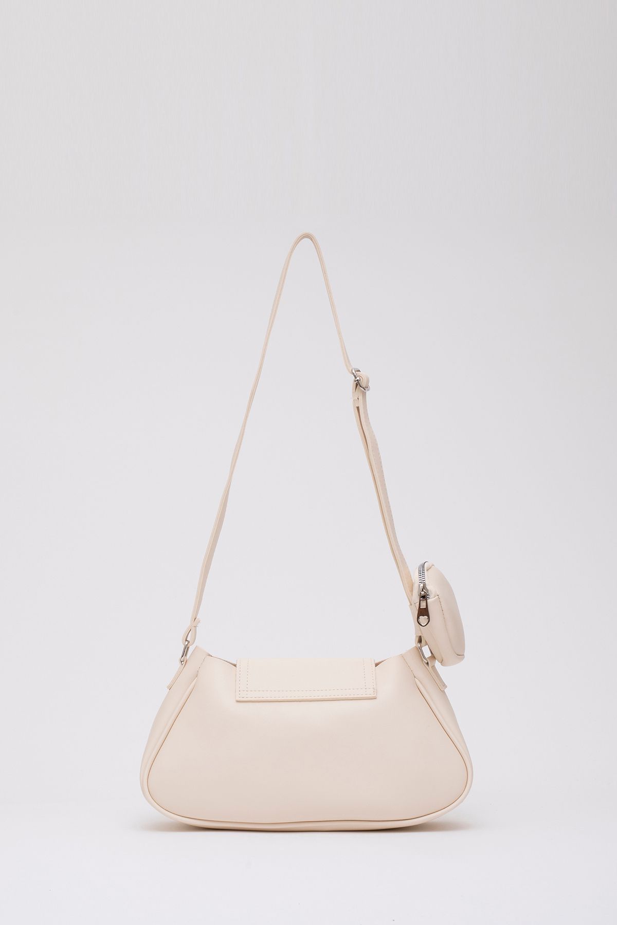Krem Shk96 Suni Deri Tek Bölmeli Cüzdanlı Kol ve Omuz Çantası U:18 E:32 G:8 cm Krem Shk96 Suni Deri Tek Bölmeli Cüzdanlı Kol ve Omuz Çantası U:18 E:32 G:8 cm