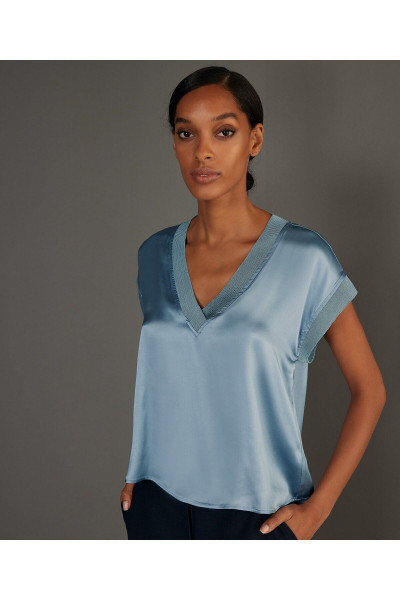 V Yakalı Bluz V Yakalı Bluz