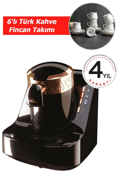 Okka OK001 Otomatik Türk Kahve Makinesi - Siyah Okka OK001 Otomatik Türk Kahve Makinesi - Siyah
