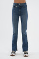 Orta Mavi Slim Straight Paçası Yırtmaçlı Çapraz Kemerli Jean Pantolon C 4556-007 Orta Mavi Slim Straight Paçası Yırtmaçlı Çapraz Kemerli Jean Pantolon C 4556-007