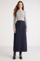 Magdalena Kadın Slim Fit Triko Görünümlü Nervür Detaylı Yuvarlak Yaka Uzun Kol Crop Grimelanj Bluz Magdalena Kadın Slim Fit Triko Görünümlü Nervür Detaylı Yuvarlak Yaka Uzun Kol Crop Grimelanj Bluz