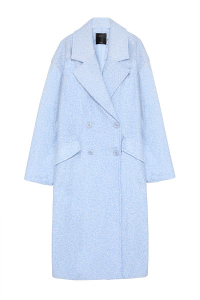 Kırçıllı Oversize Kaban Mavi Kırçıllı Oversize Kaban Mavi
