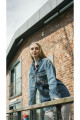 Omuz ve Cep Taş Detaylı Denim Ceket KZ04-7113 Omuz ve Cep Taş Detaylı Denim Ceket KZ04-7113