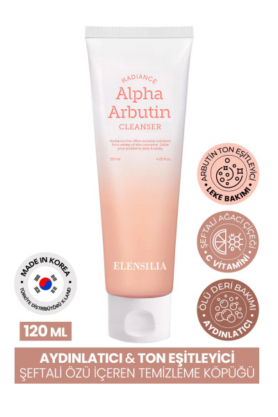 Aydınlatıcı, Ton eşitleyici Arbutin Temizleyici Köpük ELENSILIA Radiance Alpha Arbutin Foam 120ml Aydınlatıcı, Ton eşitleyici Arbutin Temizleyici Köpük ELENSILIA Radiance Alpha Arbutin Foam 120ml