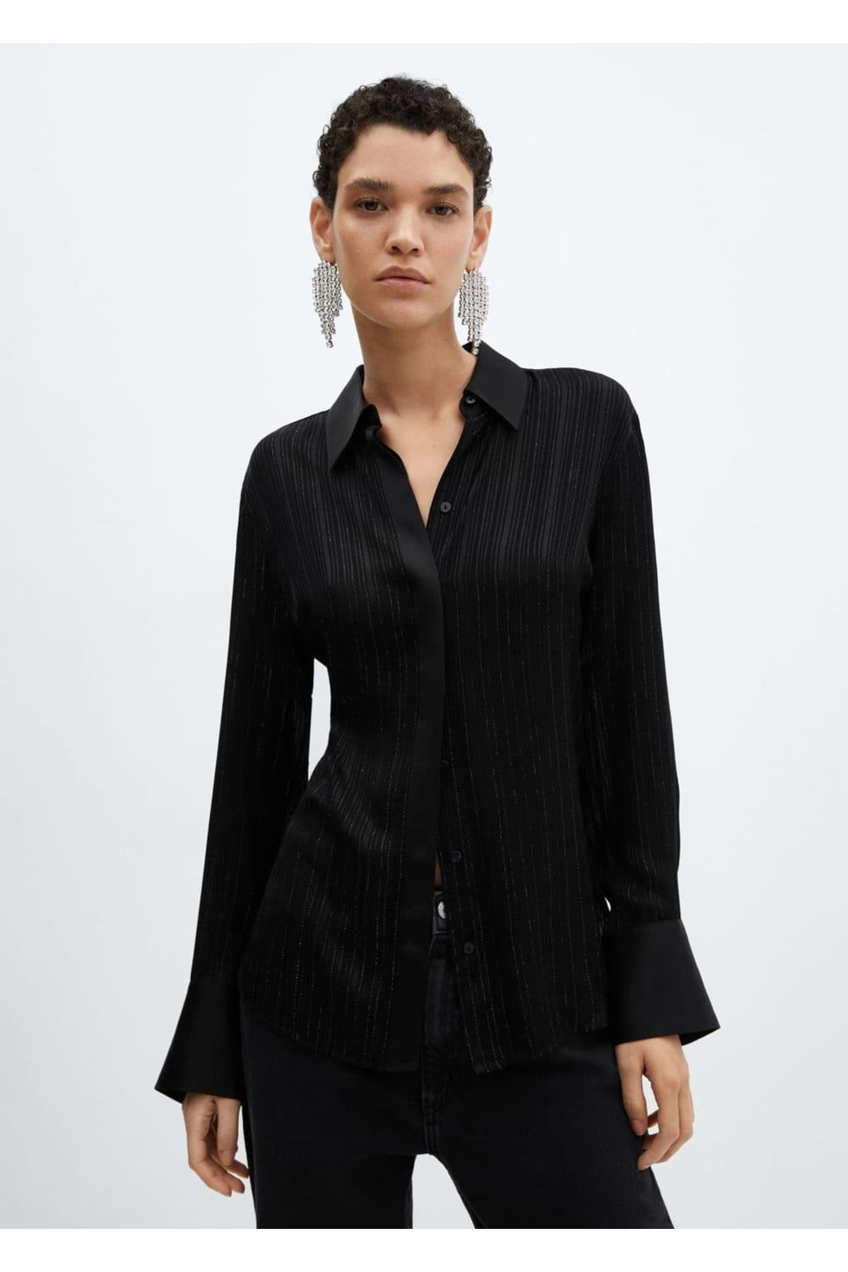 Metalik iplikli gömlek Metalik iplikli gömlek