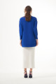 Merserize Kısa Tunik Bluz 1201 Saks Merserize Kısa Tunik Bluz 1201 Saks