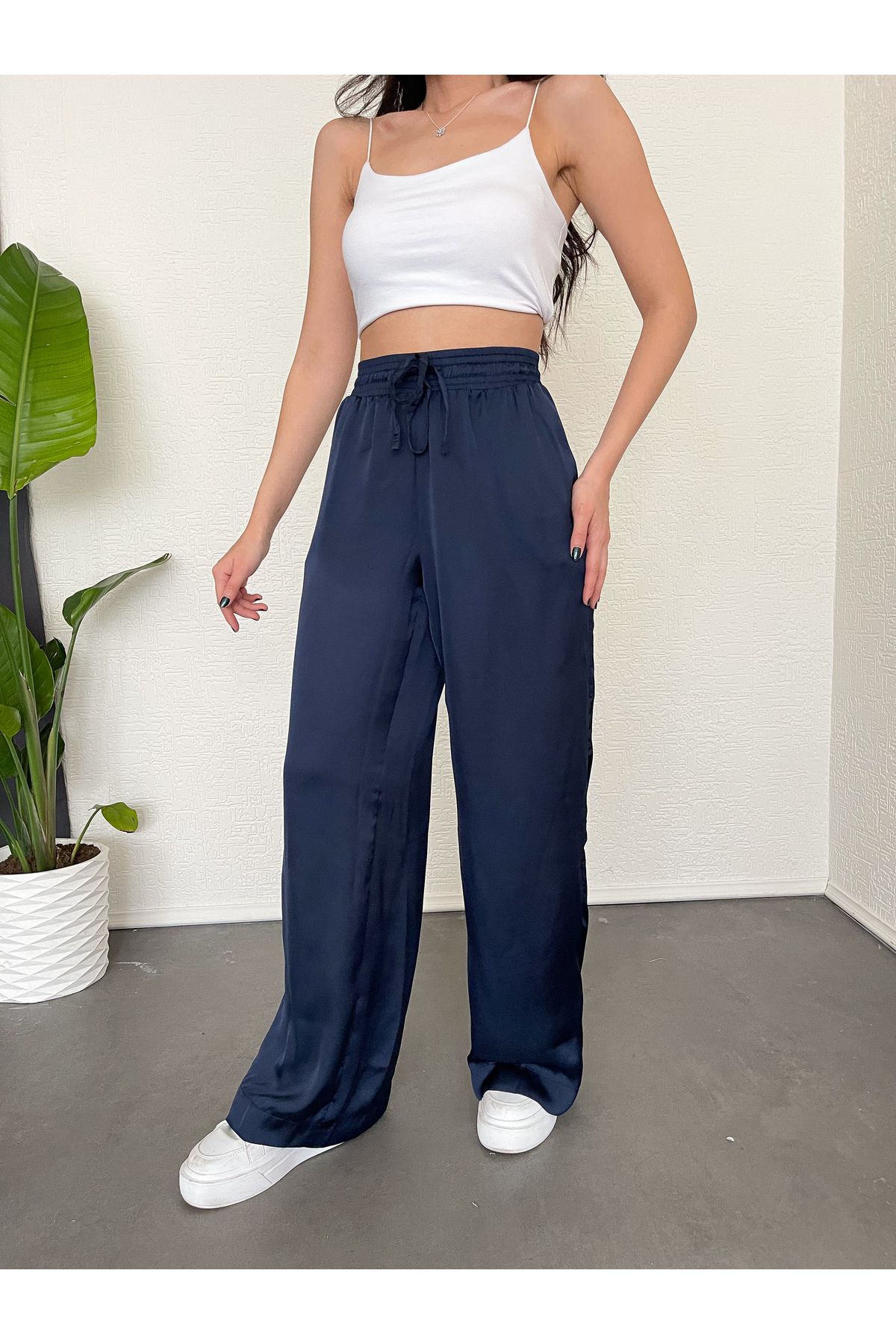 LACİVERT BOL RAHAT PANTALON LACİVERT BOL RAHAT PANTALON