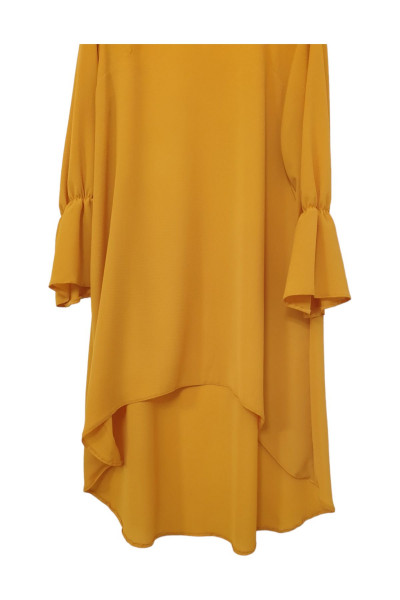 KOBE KREP KUMAŞ BATTAL ÖNÜ KISA ARKASI UZUN TUNİK KOBE KREP KUMAŞ BATTAL ÖNÜ KISA ARKASI UZUN TUNİK