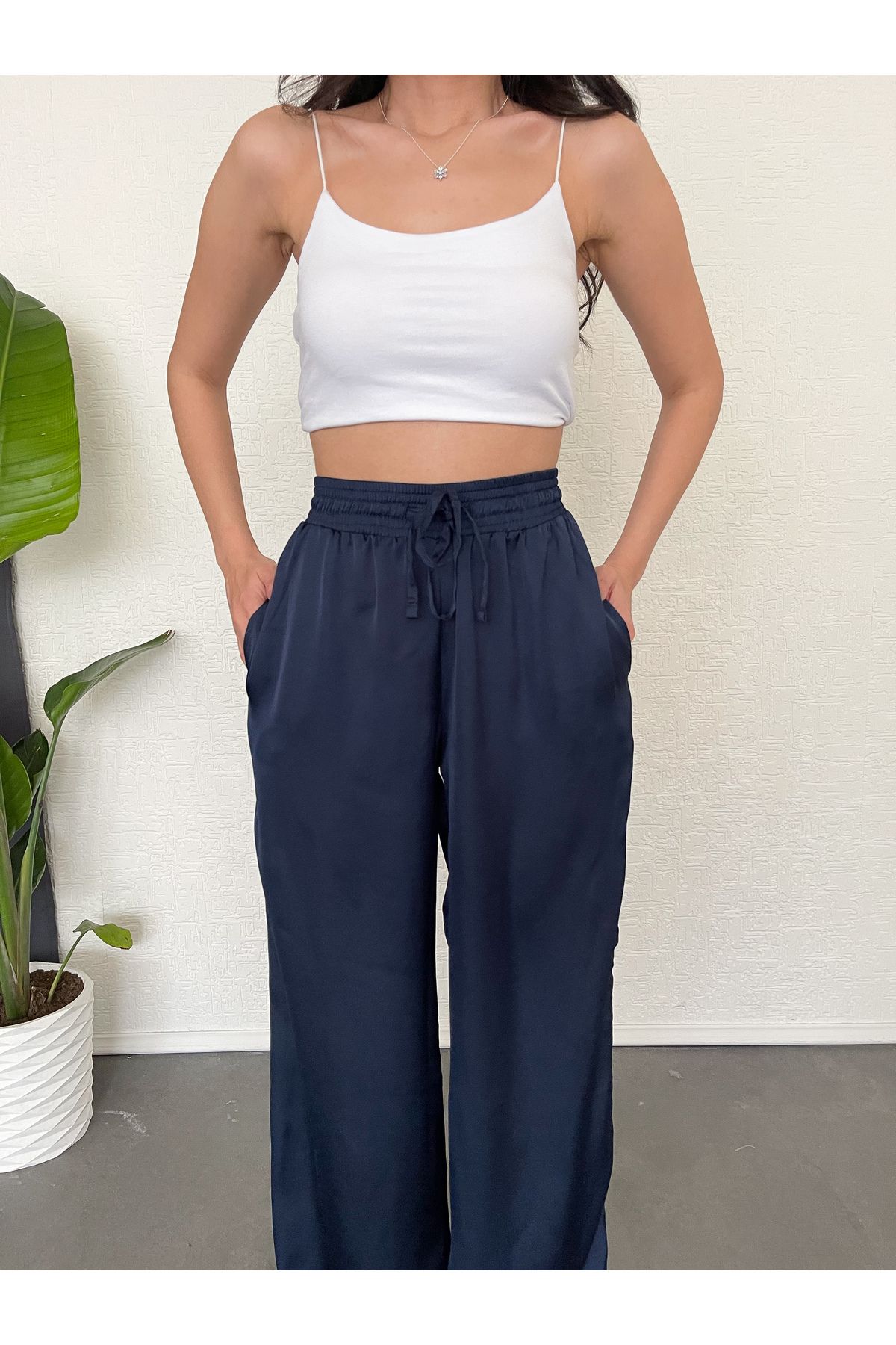 LACİVERT BOL RAHAT PANTALON LACİVERT BOL RAHAT PANTALON