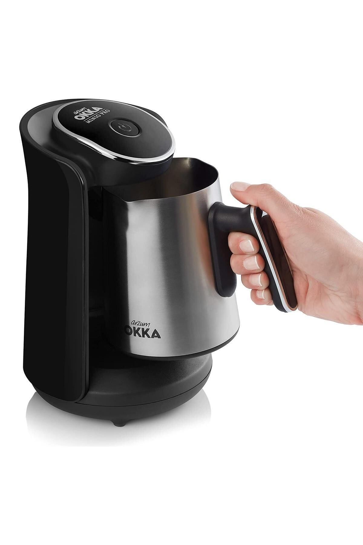 Türk Kahvesi Makinesi Okka Minio Pro OK0010-K Türk Kahve Makinesi Çelik Krom 424Cseri Türk Kahvesi Makinesi Okka Minio Pro OK0010-K Türk Kahve Makinesi Çelik Krom 424Cseri
