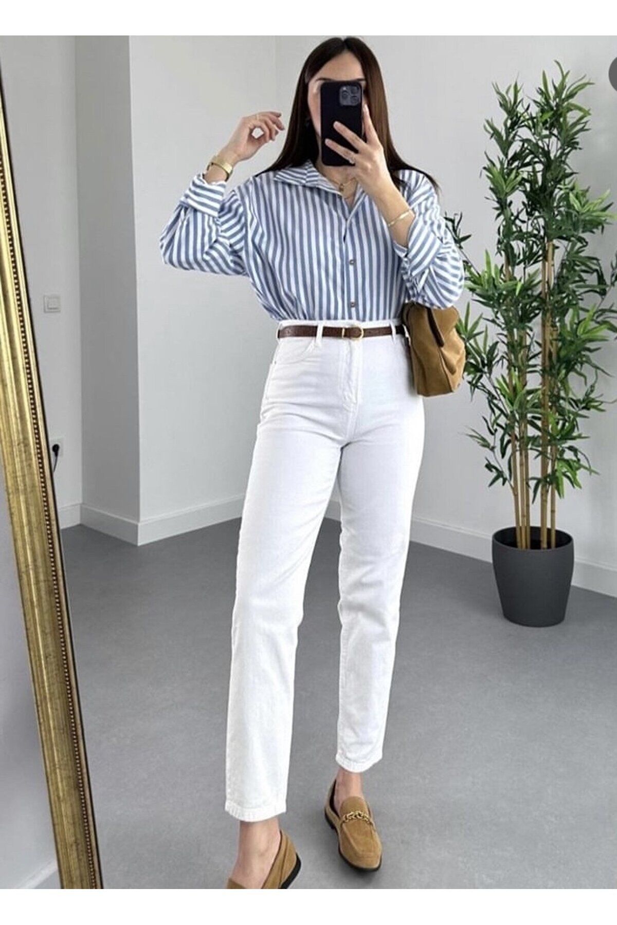 Mona Beyaz Mom Jean Kadın Boyfriend Yüksek Bel Likralı Kot Pantolon Mona Beyaz Mom Jean Kadın Boyfriend Yüksek Bel Likralı Kot Pantolon