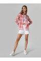 Regular Fit Kareli Pembe Kadın Uzun Kol Gömlek Cl1061880 Regular Fit Kareli Pembe Kadın Uzun Kol Gömlek Cl1061880