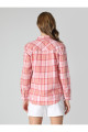 Regular Fit Kareli Pembe Kadın Uzun Kol Gömlek Cl1061880 Regular Fit Kareli Pembe Kadın Uzun Kol Gömlek Cl1061880