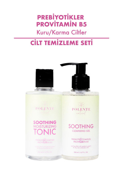 Yatıştırıcı Cilt Temizleme Seti- Kuru ve Karma Ciltler Yatıştırıcı Cilt Temizleme Seti- Kuru ve Karma Ciltler
