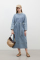 OVERSIZE DENİM ELBİSE MAVİ OVERSIZE DENİM ELBİSE MAVİ