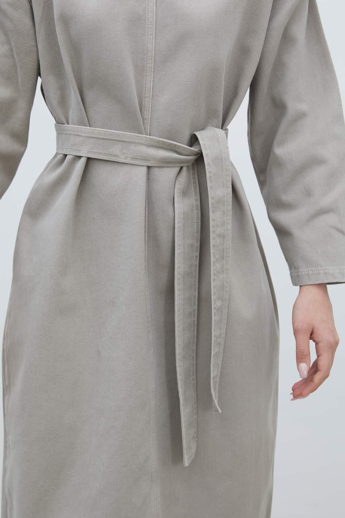 OVERSIZE DENİM ELBİSE TAŞ OVERSIZE DENİM ELBİSE TAŞ