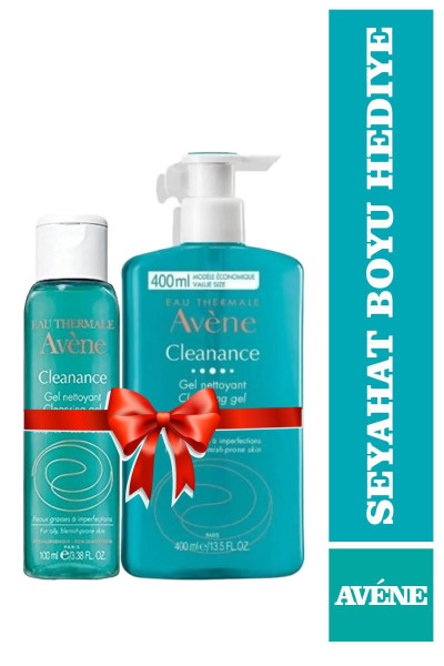 Avène Cleanance Gel Nettoyant Cleansing Gel 400 ml Seyahat Boy 100 ml Hediye Avène Cleanance Gel Nettoyant Cleansing Gel 400 ml Seyahat Boy 100 ml Hediye