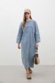 OVERSIZE DENİM ELBİSE MAVİ OVERSIZE DENİM ELBİSE MAVİ