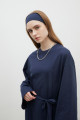 OVERSIZE PAMUKLU ELBİSE LACİVERT OVERSIZE PAMUKLU ELBİSE LACİVERT