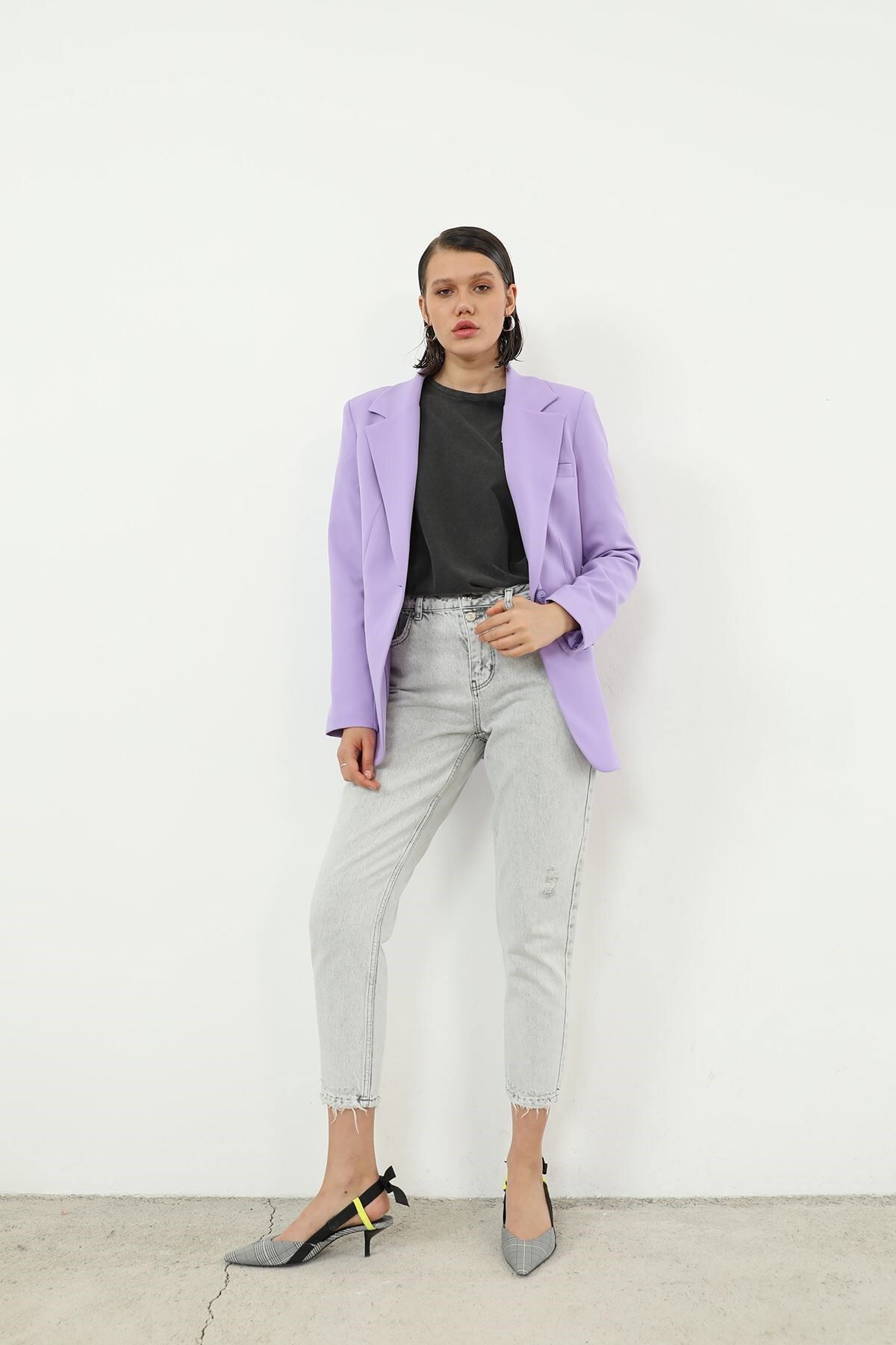 Retro Palazzo Ceket-lila Retro Palazzo Ceket-lila