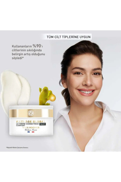 Gece Kremi - Yenileyici Yaşlanma Karşıtı Bitkisel Kök Hücre Bakımı / Anti-Age Global-50 ml Gece Kremi - Yenileyici Yaşlanma Karşıtı Bitkisel Kök Hücre Bakımı / Anti-Age Global-50 ml