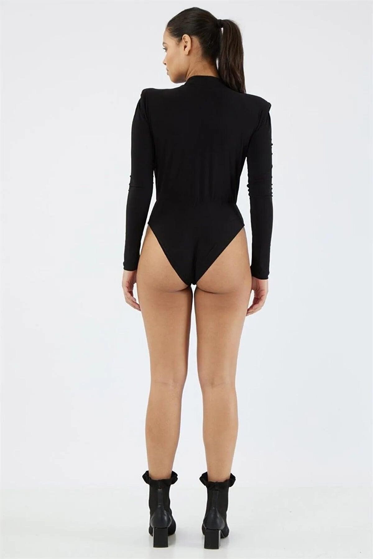 Kruvaze V Yaka Uzun Kol Alttan Çıtçıtlı Vatkalı Esnek Şık Ve Cool Likralı Anvelop Body Bluz Kruvaze V Yaka Uzun Kol Alttan Çıtçıtlı Vatkalı Esnek Şık Ve Cool Likralı Anvelop Body Bluz